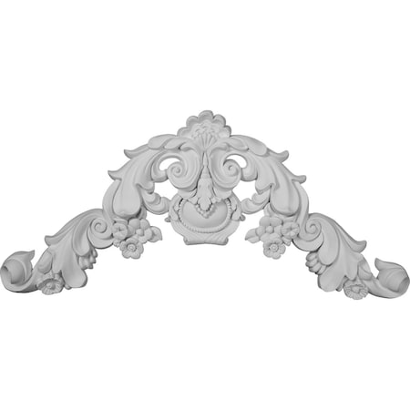 Ekena Millwork 31"W x 14 1/4"H x 2 3/8"P Queenstown Onlay ONL31X14X02QU